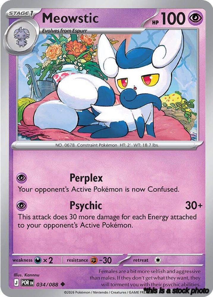 Uncommon Meowstic [034/088 Near Mint ]