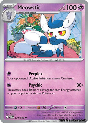 Uncommon Meowstic [034/088 Near Mint ]