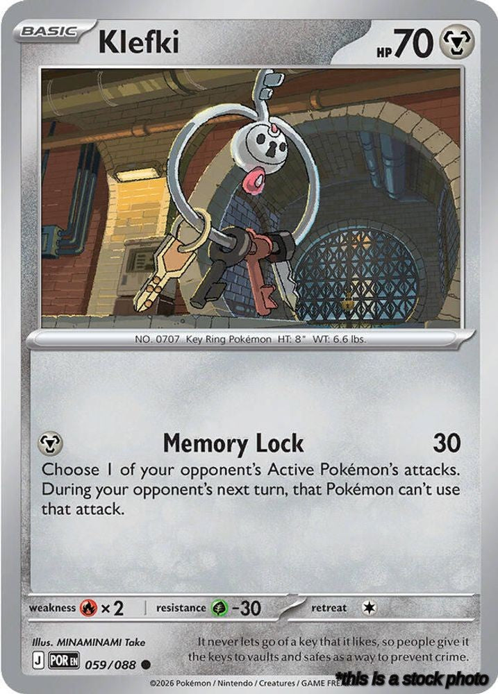 Reverse Holofoil Klefki [059/088 Near Mint ]