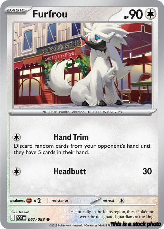Reverse Holofoil Furfrou [067/088 Near Mint ]