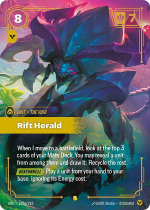 179a/219-UNL Rift Herald (Alternate Art) Showcase