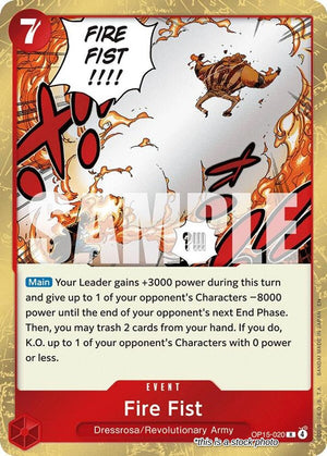 OP15-020 Fire Fist Rare