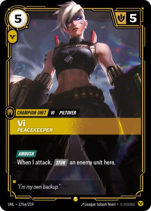 176a/219-UNL Vi, Peacekeeper (Alternate Art) Showcase