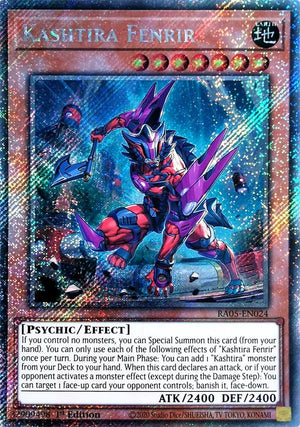 1st Edition Kashtira Fenrir (Platinum Secret Rare) [RA05-EN024 Lightly Played] Platinum Secret Rare