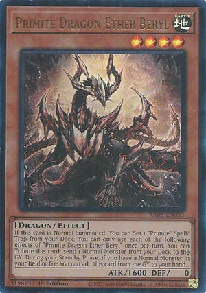 1st Edition Primite Dragon Ether Beryl (Ultra Rare) [RA05-EN033 Near Mint] Ultra Rare