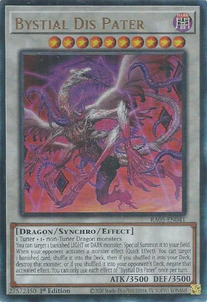 1st Edition Bystial Dis Pater (PUR) [RA05-EN041 Near Mint] Prismatic Ultimate Rare
