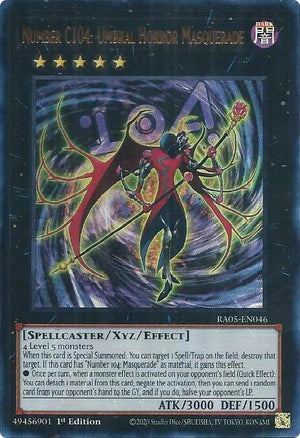 1st Edition Number C104: Umbral Horror Masquerade (Ultra Rare) [RA05-EN046 Near Mint] Ultra Rare