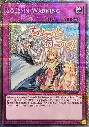 1st Edition Solemn Warning (Starlight Rare) [RA05-EN126 Lightly Played] Starlight Rare