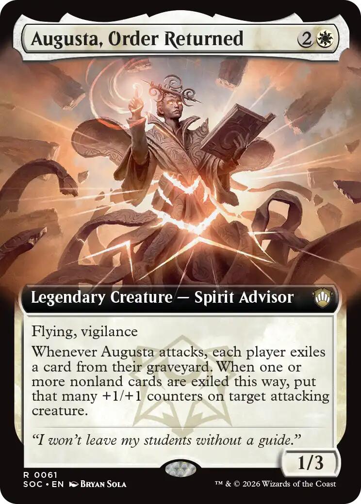 Augusta, Order Returned (Extended Art) [SOC/61] 2026 Magic: The Gathering