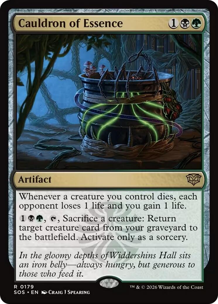 Cauldron of Essence [SOS/179] 2026 Magic: The Gathering