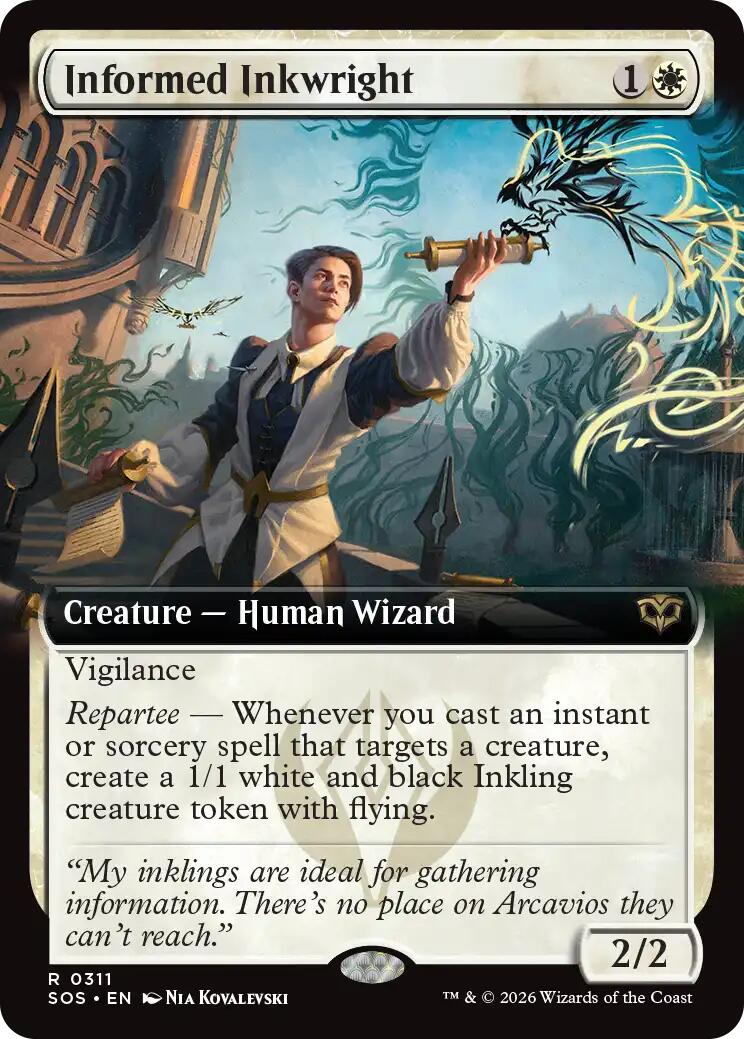 Informed Inkwright (Extended Art) [SOS/311] 2026 Magic: The Gathering