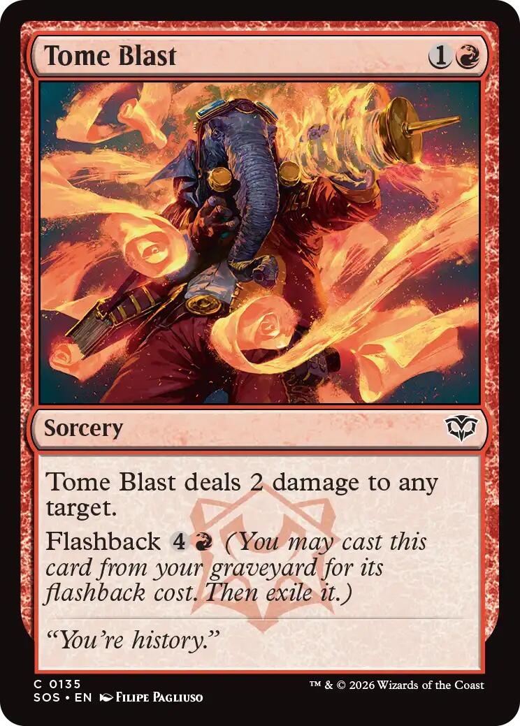 Tome Blast [SOS/135] 2026 Magic: The Gathering