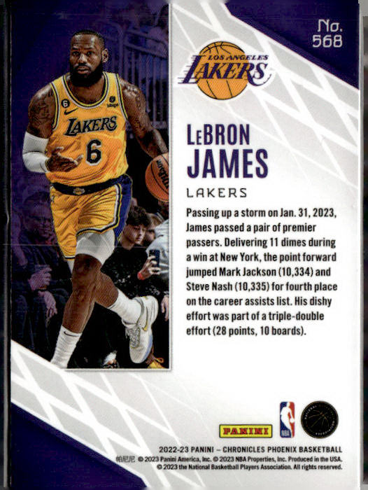 2022-23 Panini Chronicles #568 LeBron James