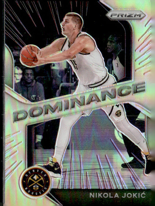 2020-21 Panini Prizm #19 Nikola Jokic Dominance Prizms Silver