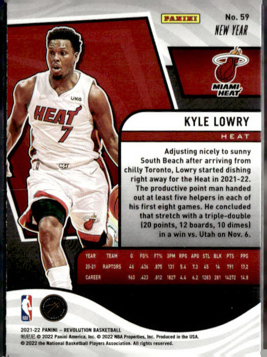 2021-22 Panini Revolution #59 Kyle Lowry Chinese New Year
