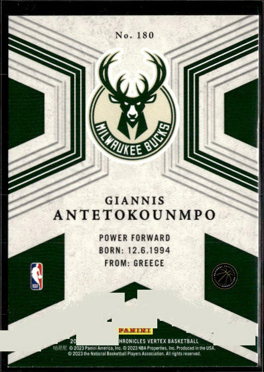2022-23 Panini Chronicles #180 Giannis Antetokounmpo