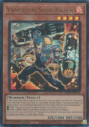 1st Edition Vanquish Soul Razen (Ultra Rare) [RA05-EN134 Near Mint] Ultra Rare