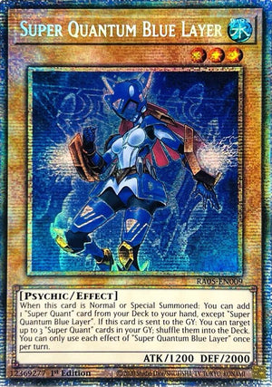 1st Edition Super Quantum Blue Layer (Starlight Rare) [RA05-EN009 Near Mint] Starlight Rare