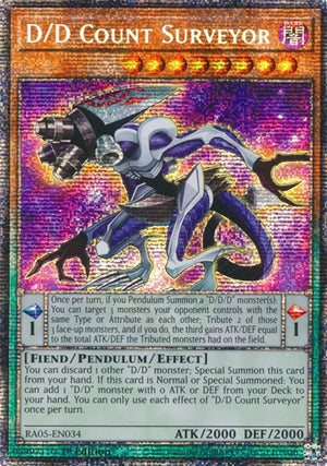 1st Edition D/D Count Surveyor (Starlight Rare) [RA05-EN034 Near Mint] Starlight Rare