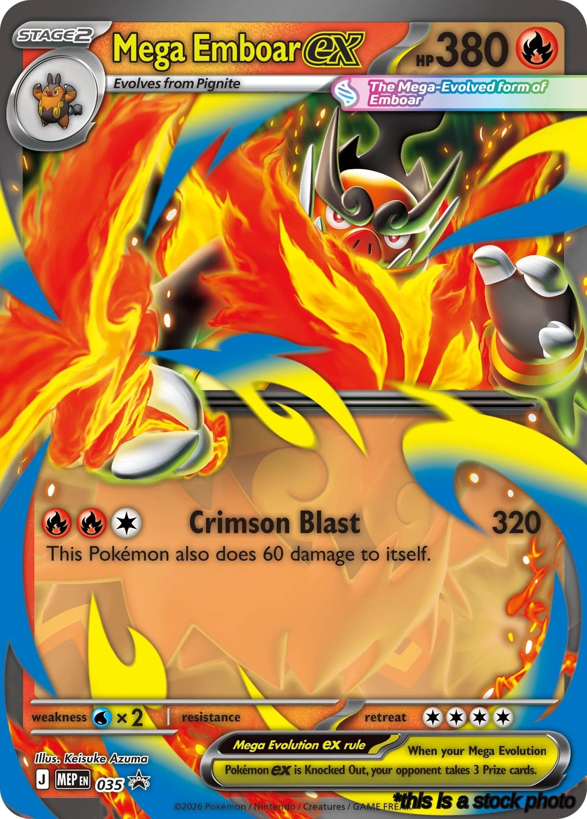 Mega Emboar ex - 035