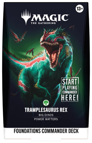 Foundations Commander Deck - Tramplesaurus Rex Commander: Foundations FDC Magic: The Gathering