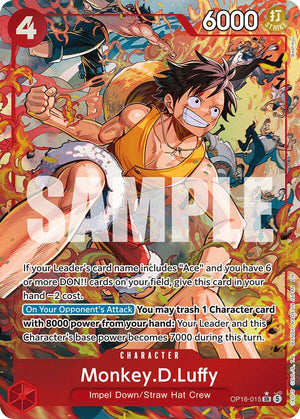 Monkey.D.Luffy (Alternate Art) [OP16-015] The Time of Battle