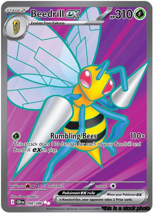 Holofoil Beedrill ex - 098/086 [098/086 Near Mint ]