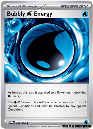 Reverse Holofoil Bubbly W Energy [084/086 Near Mint ]