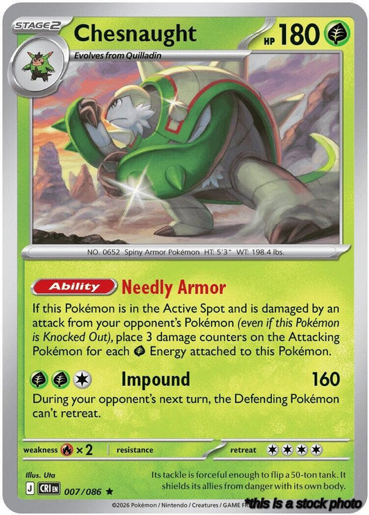 Rare Chesnaught [007/086 Near Mint ]