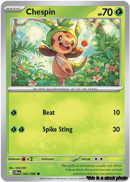 Common Chespin - 005/086 [005/086 Near Mint ]
