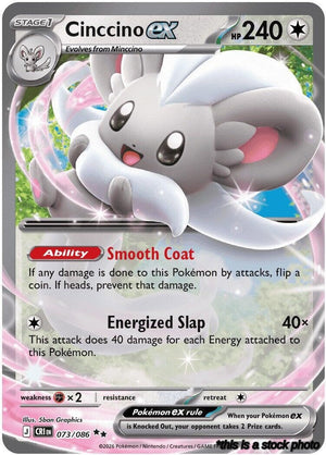 Holofoil Cinccino ex - 073/086 [073/086 Near Mint ]