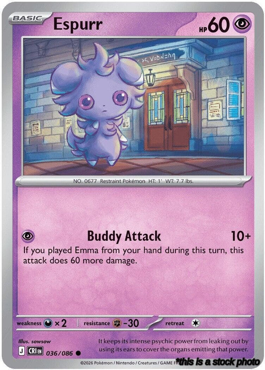 Reverse Holofoil Espurr [036/086 Near Mint ]