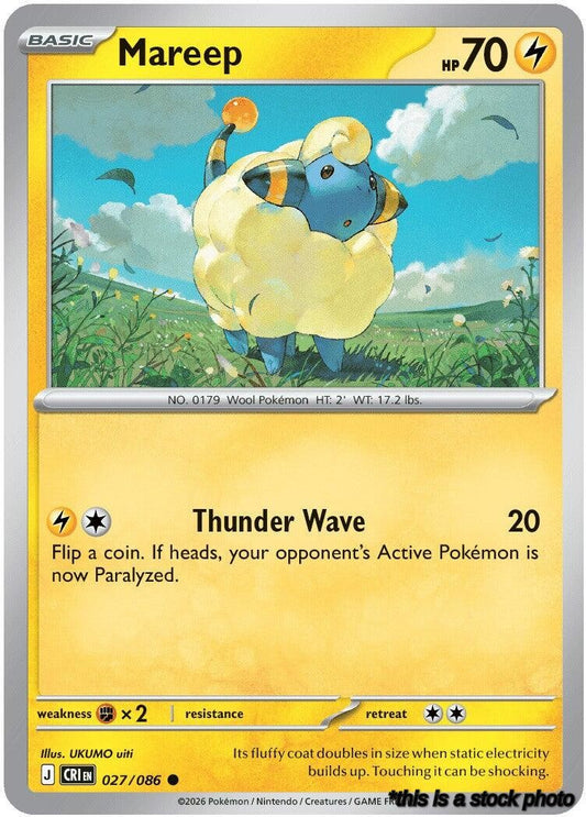 Common Mareep [027/086 Near Mint ]