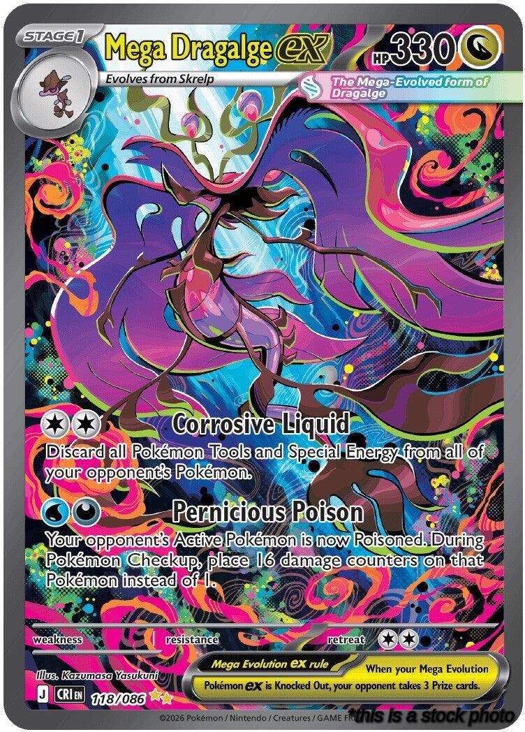 Holofoil Mega Dragalge ex - 118/086 [118/086 Lightly Played ]