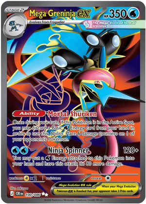 Ultra Rare Mega Greninja ex - 100/086 [100/086 Near Mint ]