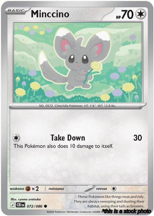 Reverse Holofoil Minccino [072/086 Near Mint ]