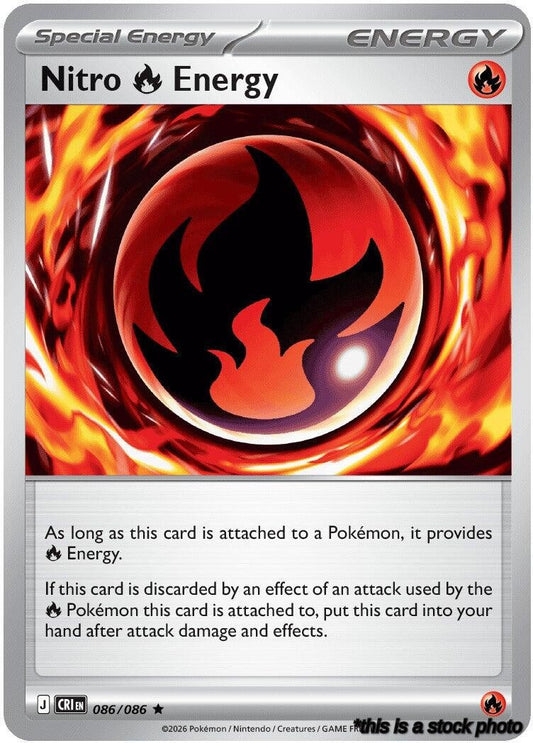 Rare Nitro R Energy [086/086 Near Mint ]