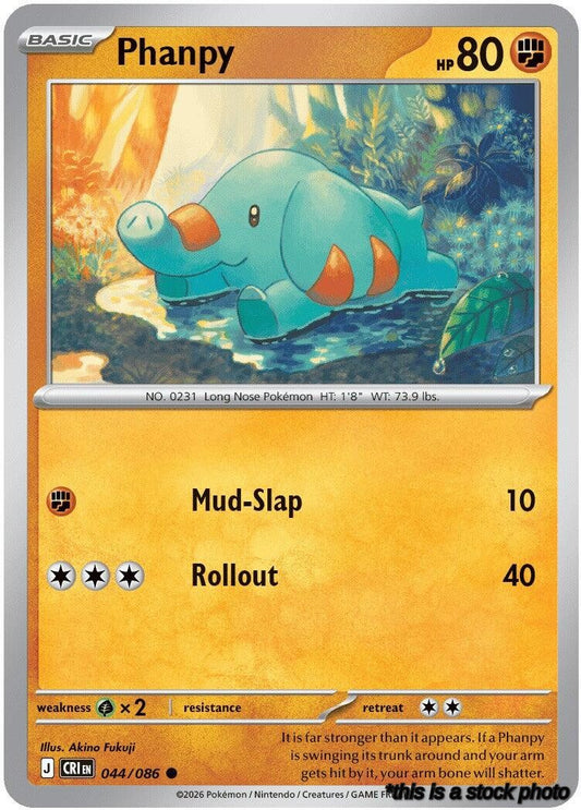 Common Phanpy [044/086 Near Mint ]