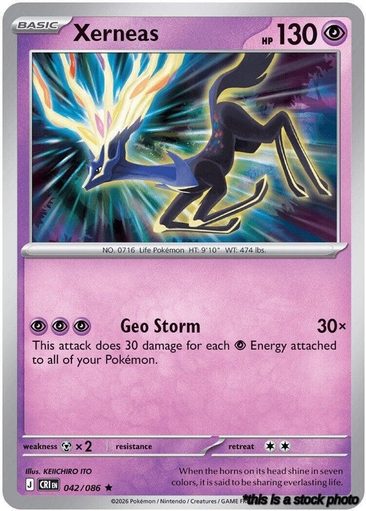 Rare Xerneas - 042/086 [042/086 Lightly Played ]