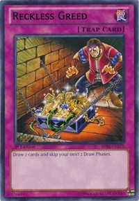 1st Edition Reckless Greed [BP02-EN175 Near Mint] Rare