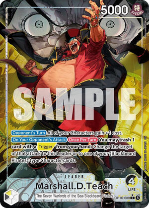Marshall.D.Teach (080) (Alternate Art) [OP16-080] The Time of Battle