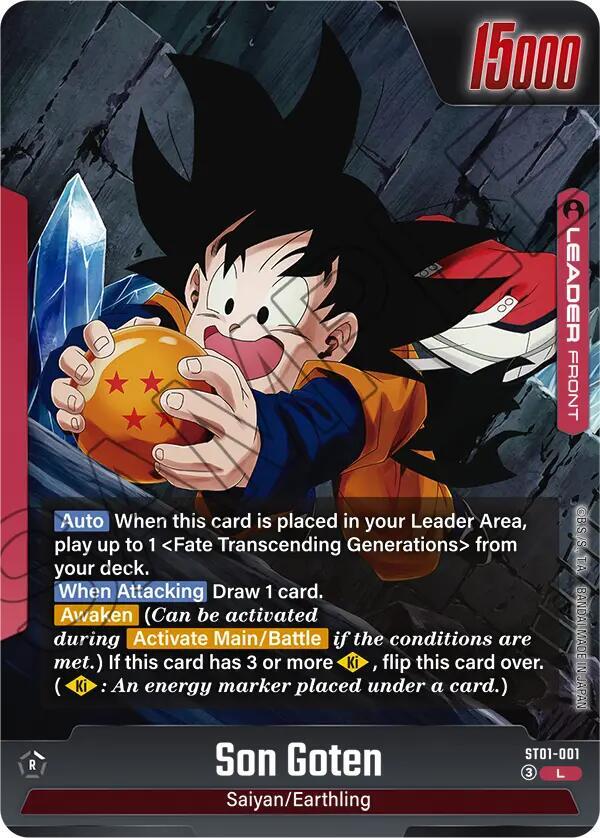 Son Goten - ST01-001 (Back)