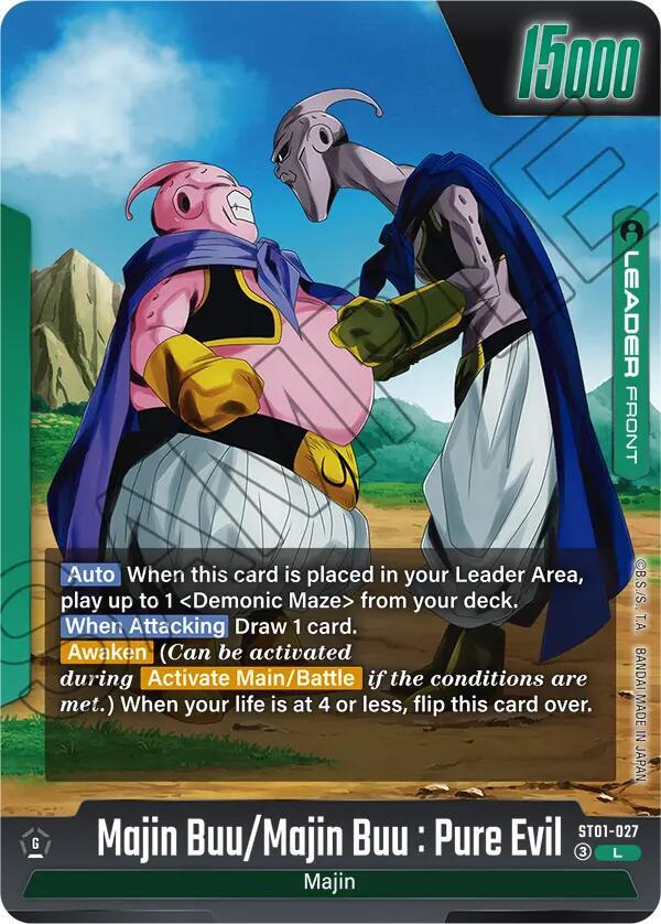 Majin Buu/Majin Buu : Pure Evil // Majin Buu : Evil (Back)