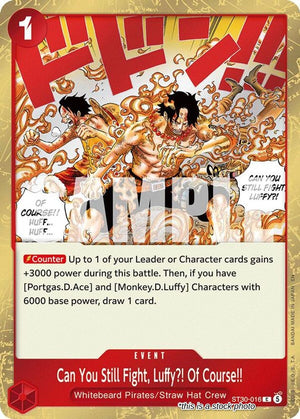 ST30-016 Can You Still Fight, Luffy?! Of Course!! Common