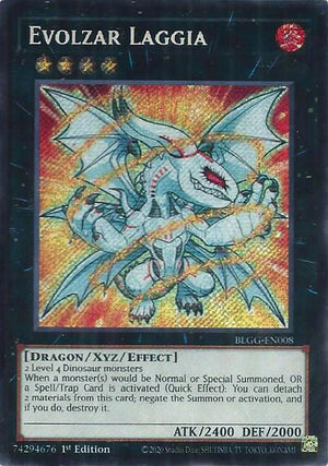 1st Edition Evolzar Laggia [BLGG-EN008 Near Mint] Secret Rare