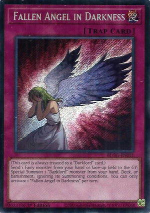 1st Edition Fallen Angel in Darkness [BLGG-EN031 Near Mint] Secret Rare