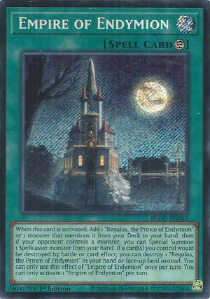 1st Edition Empire of Endymion [BLGG-EN043 Lightly Played] Secret Rare