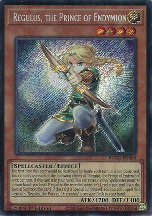 1st Edition Regulus, the Prince of Endymion [BLGG-EN050 Moderately Played] Secret Rare