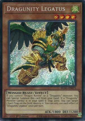 1st Edition Dragunity Legatus [BLGG-EN075 Near Mint] Secret Rare