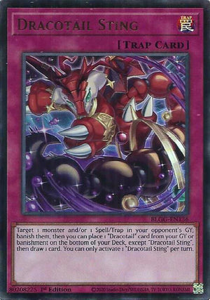 1st Edition Dracotail Sting [BLGG-EN136 Near Mint] Ultra Rare